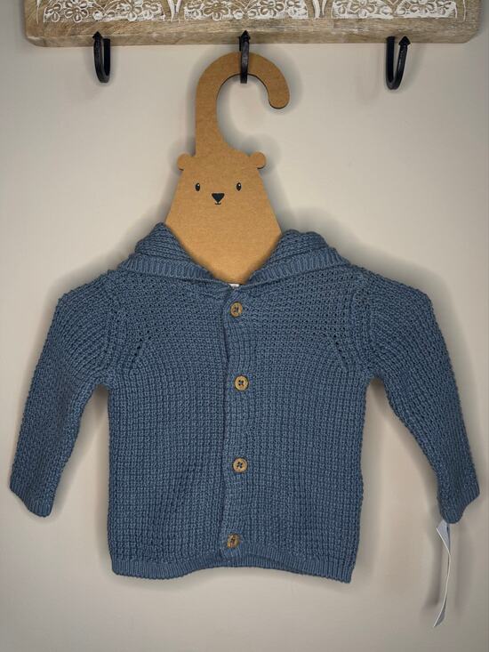 Carter's Other - Carter's Hooded Waffle Knit Baby Sweater Cardigan sz 3M